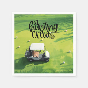 Golfcart-Jagdgruppe zu Ostern Serviette
