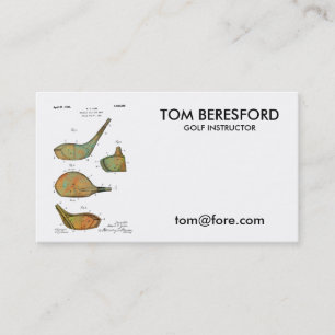 GOLFCLUB-KOPF-PATENT - Visitenkarten Visitenkarte