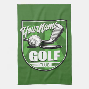 Golfclub NAME Pro Golfer Spieler Personalisiert  Geschirrtuch