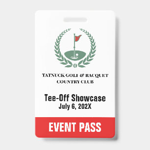 Golfclub-Sonderturnier-Event-Pass Ausweis