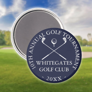 Golfclub-Turnier Benutzerdefiniert Navy Blau Magnet