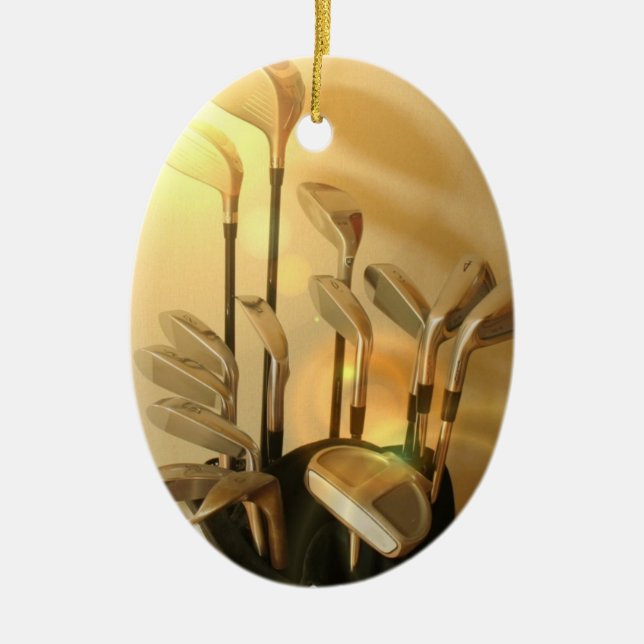 Golfclub-Verzierung Keramikornament (Vorne)