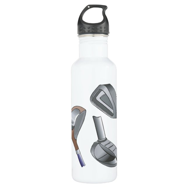Golfclubs Edelstahlflasche (Vorderseite)