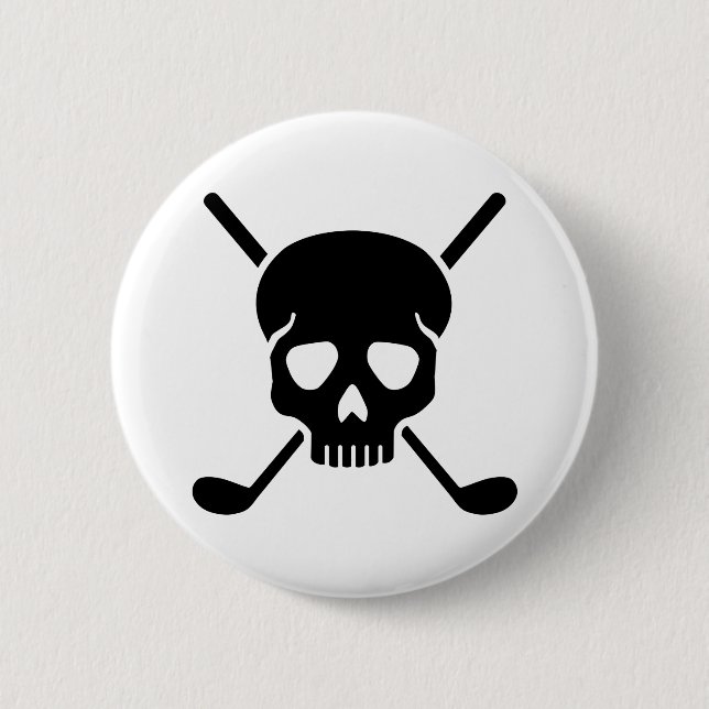 Golfclubschädel Button (Vorderseite)