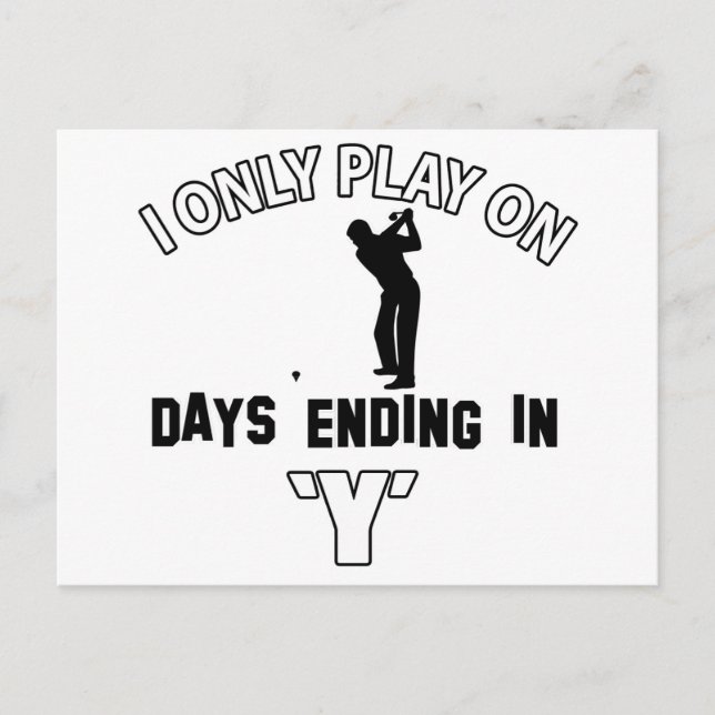 Golfdesigns Postkarte (Vorderseite)