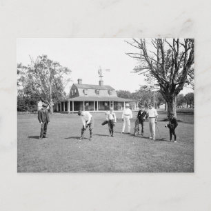 Golfen auf Shelter Island, 1904 Postkarte