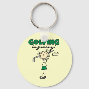 Golfen ist Groovy Schlüsselanhänger