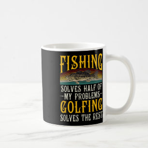 Golfen löst den Rest meiner Probleme Angel-Hob Kaffeetasse