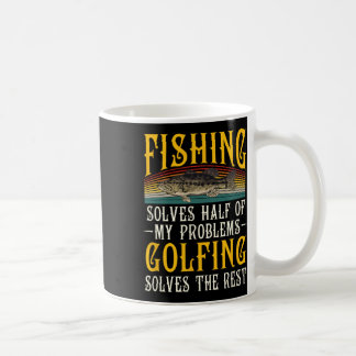 Golfen löst den Rest meiner Probleme Angel-Hob Kaffeetasse