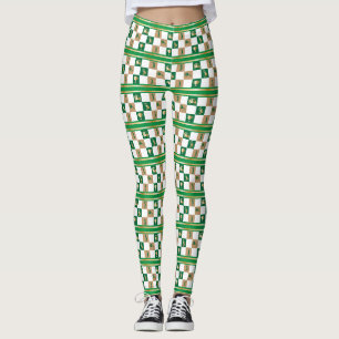 Golfen zu Weihnachten - Minimalistisches Golfmuste Leggings