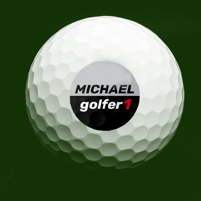 Golfer 1 Personalisiert Golfball (Von Creator hochgeladen)