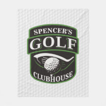 Golfer ADD NAME Player Golf Ball Club Clubhouse