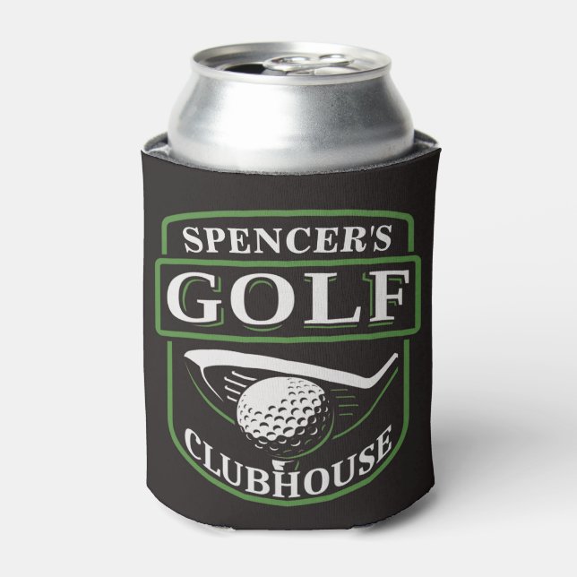 Golfer ADD NAME Pro Golf Player Club Clubhaus Dosenkühler (Kanne Vorderseite)