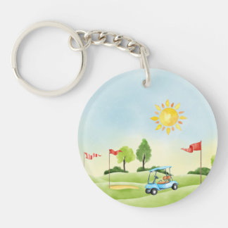 Golfer-Akrylus-Schlüsselanhänger Schlüsselanhänger