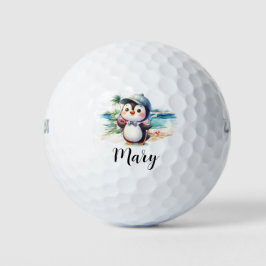 Golfer am Strand Golfball