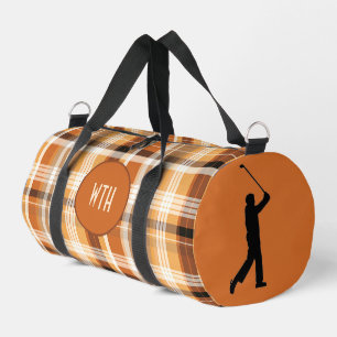 Golfer "Autumn Gold" Kariertes Reisetasche Duffle Bag