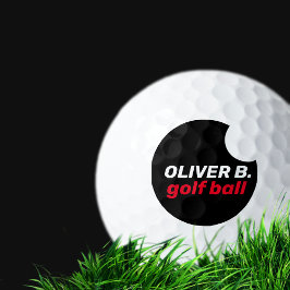 Golfer-Ball für moderne Schwarze Logos Golfball