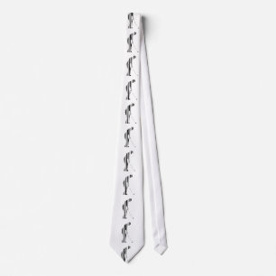 GOLFER BAR CODE Golf Golfen Sportmuster Design Krawatte