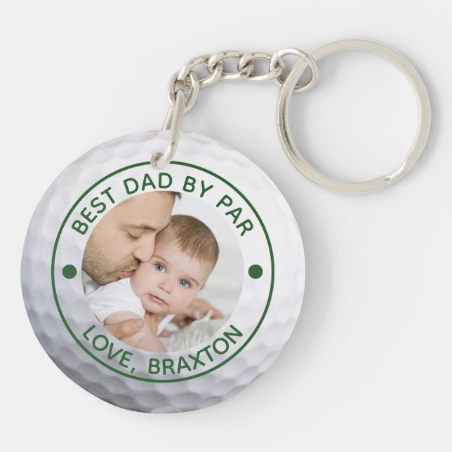 Golfer BEST DAD BY PAR PAR Photo Personnalisée (Dos)