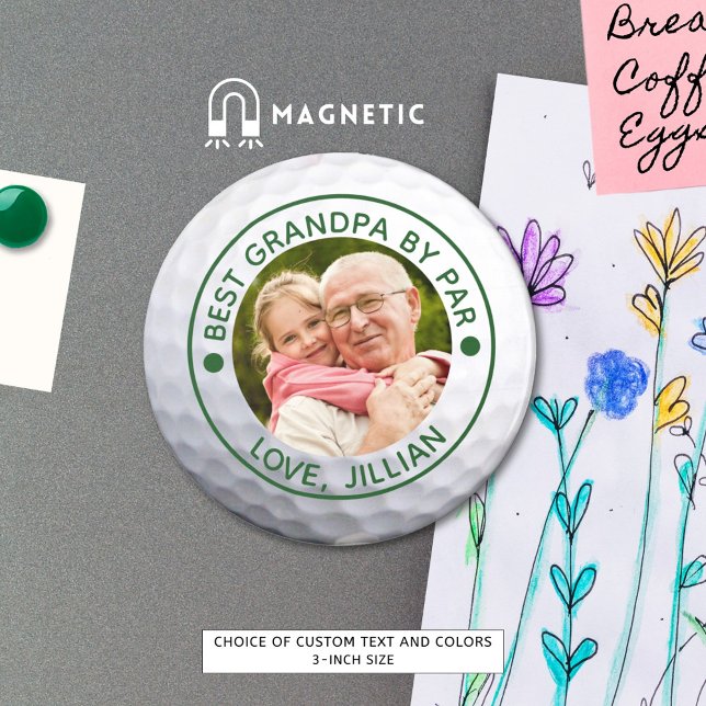 Golfer BEST GRANDPA NACH PAR Foto Custom Magnet (Von Creator hochgeladen)