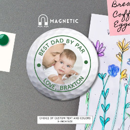 Golfer BEST VATER BY PAR Foto Personalisiert Magnet