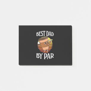 Golfer bester Vater nach Par Post-it Klebezettel