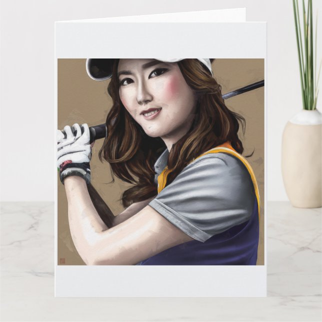 Golfer Big Card Dankeskarte (Vorderseite)