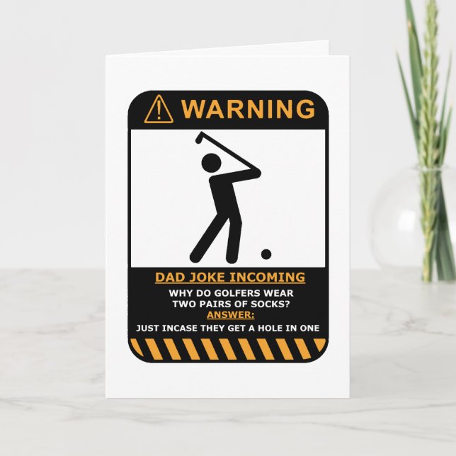 Golfer Birthday Card Karte (Vorderseite)