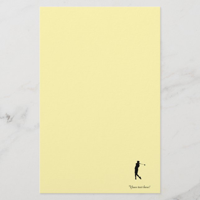  Golfer Briefpapier (Vorderseite)