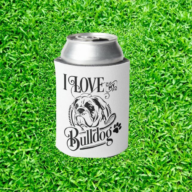 Golfer Bulldog kann kühlen Dosenkühler (I Love My Bulldog Golf: Perfect Gear for Bulldog Fans!)