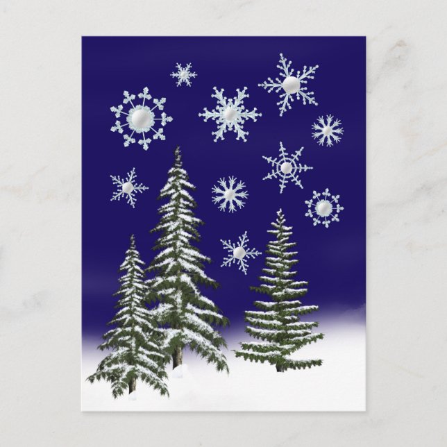 Golfer Christmas Feiertagspostkarte (Vorderseite)