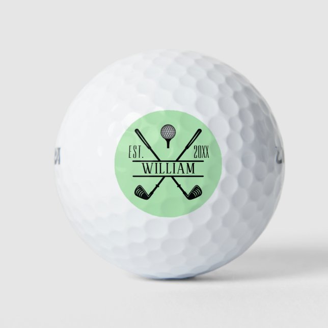 Golfer Cross Club Golfball (Vorderseite)