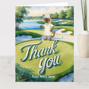 Golfer danke Ihnen für die grüne Gestaltung