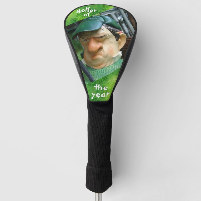 Golfer des Jahres Fahrerabdeckung, White Golf Head Headcover (Vorderseite)