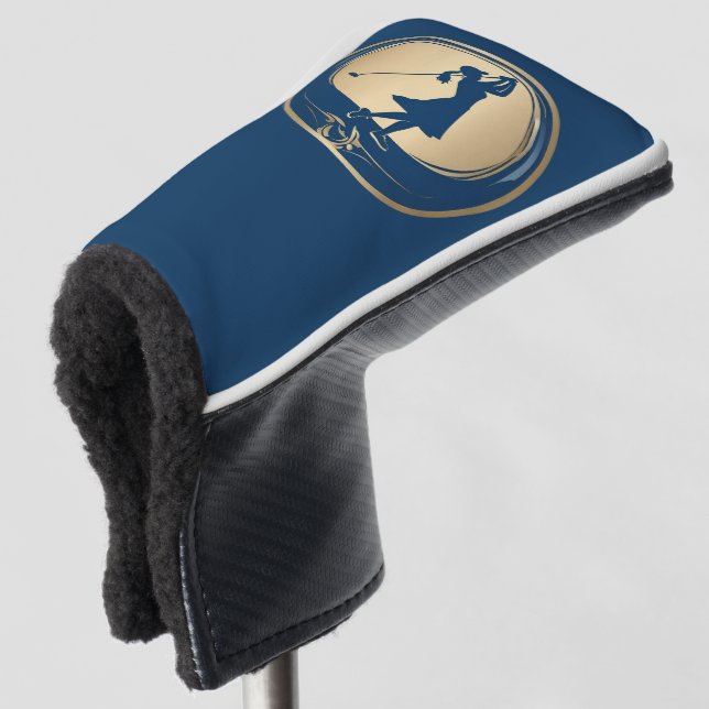 Golfer Design Golf Putter Cover Headcover (3/4 Vorderseite)