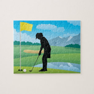 Golfer Design Jigsaw Puzzle