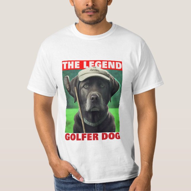 Golfer Dog T-Shirt (Vorderseite)