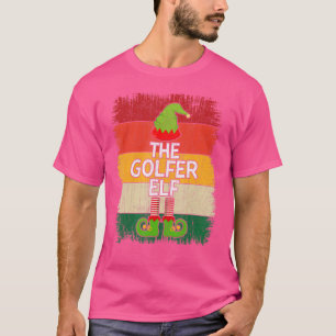 Golfer Elf Matching Group Weihnachten Party Paja T-Shirt