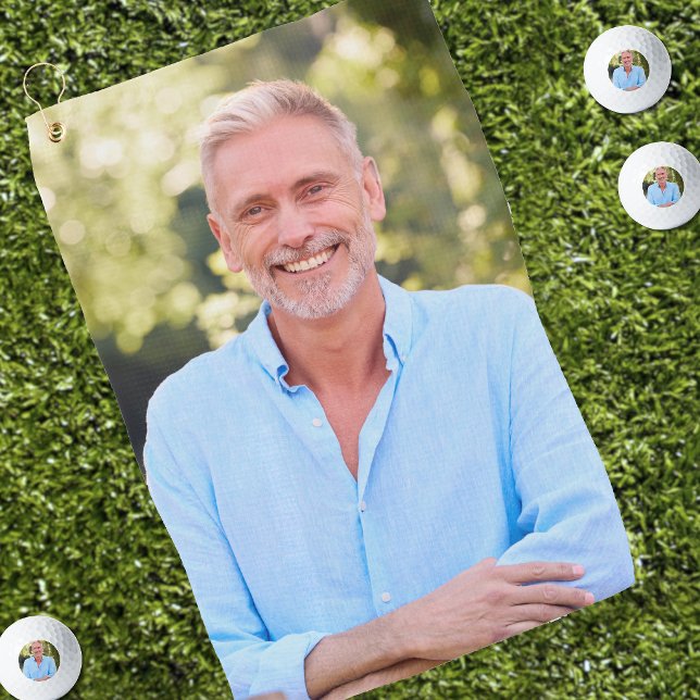 Golfer Erstelle dein eigenes Golfhandtuch (Create your Own Photo Golf Towel )