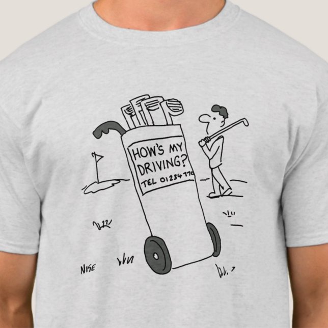 Golfer frage "Wie fahre ich?" Golf T-Shirt (Von Creator hochgeladen)