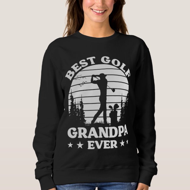 Golfer Funny Bester Golf Opa Golfspieler Sweatshirt (Vorderseite)