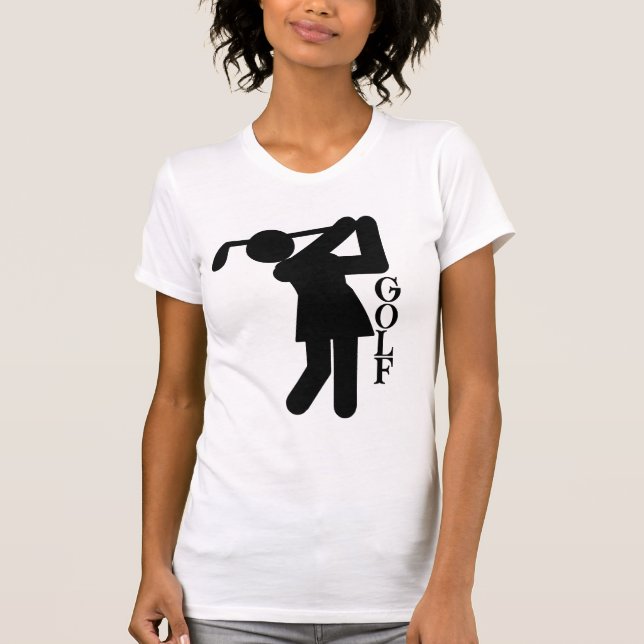 Golfer für Frauen - Golf-Symbol T-Shirt (Vorderseite)