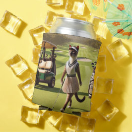 Golfer für Katze Lover Dosenkühler