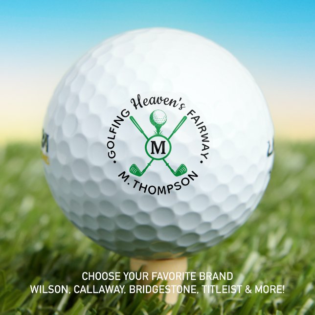 Golfer-Gedächtnis Golfspielen Personalisiert Golfball (Von Creator hochgeladen)