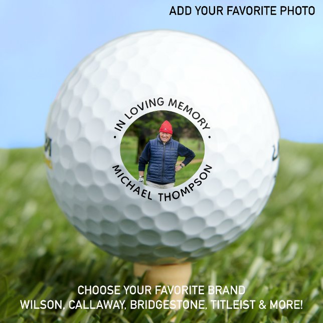 Golfer-Gedächtnis in einem benutzerdefinierten Mem Golfball (Von Creator hochgeladen)