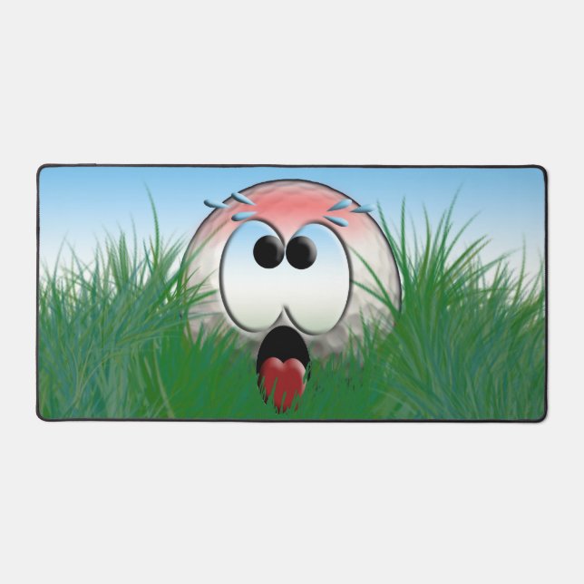 Golfer-Geschenk Idee Golfspieler Golfball Spaß Fun Schreibtischunterlage (Vorderseite)