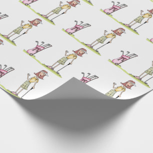 Golfer Geschenkpapier