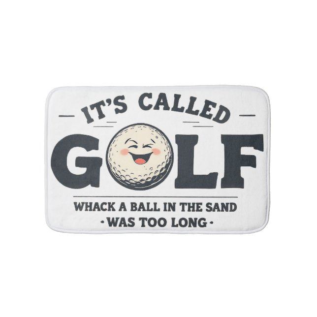 Golfer-Golf-Badematte für Golfer Badematte (Vorderseite)