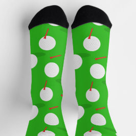 Golfer Golf Balls und T-Shirts Spaß Socken