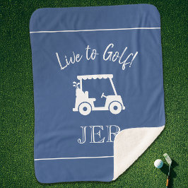 Golfer Golf Cart Mit Monogramm Vorstellungen Klass Sherpadecke